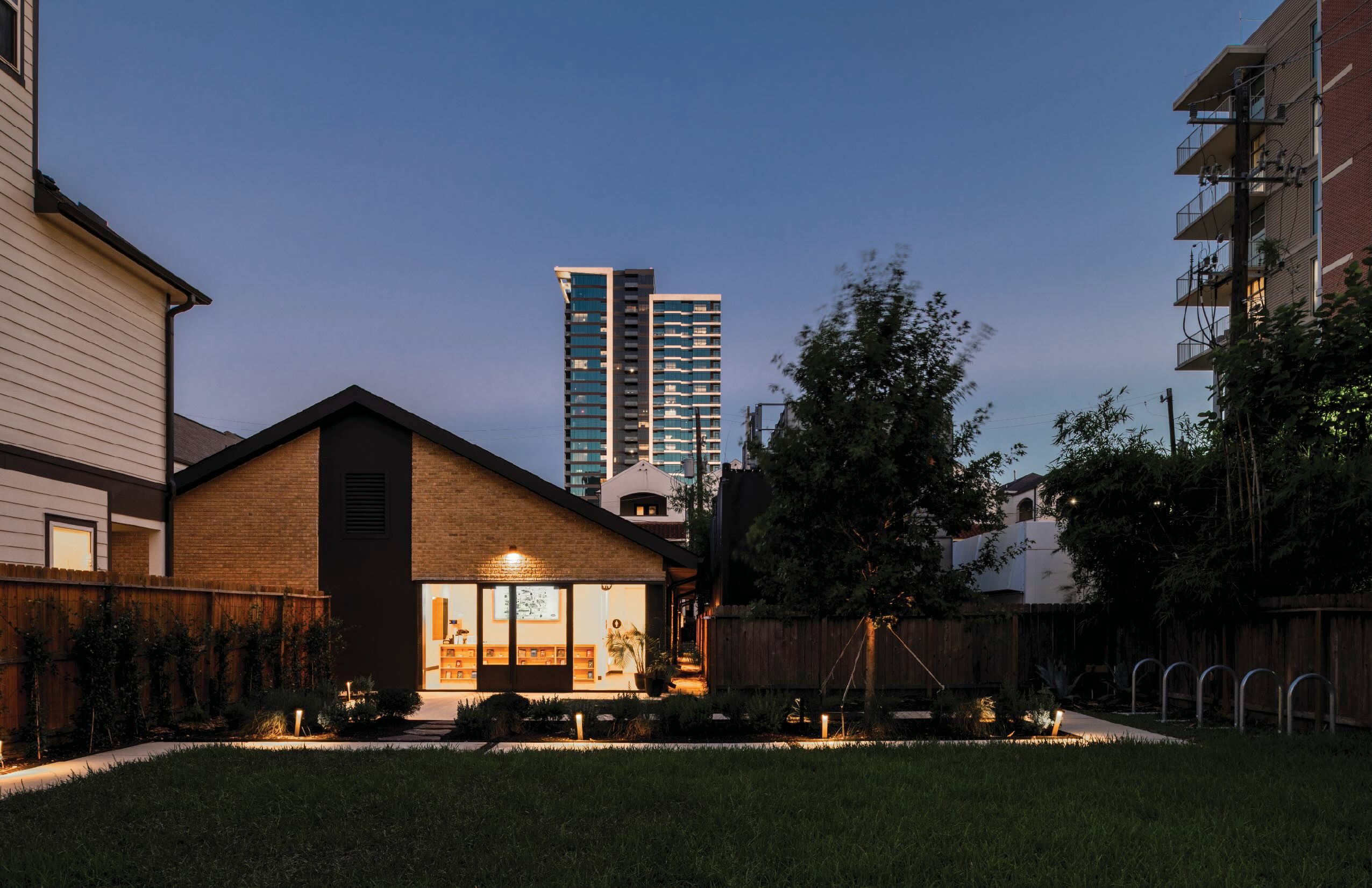 montrose sanctuary exterior front at night