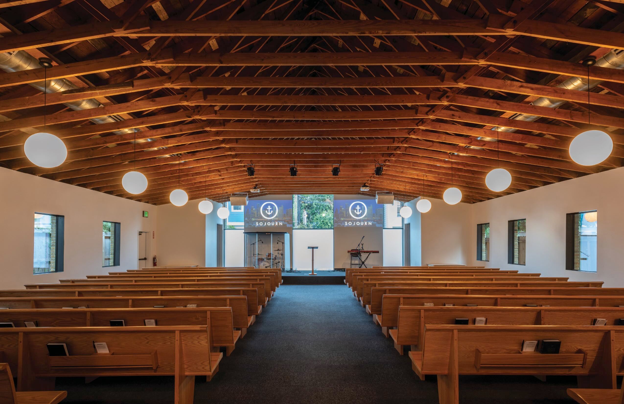 montrose sanctuary interior pews